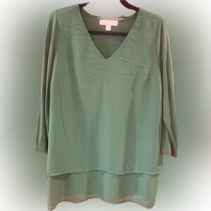 Michael Kors Sheer Layered Blouse